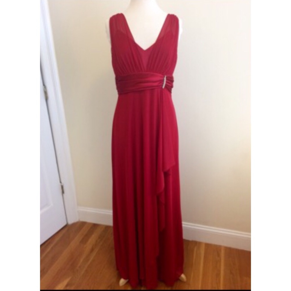 Red formal dress